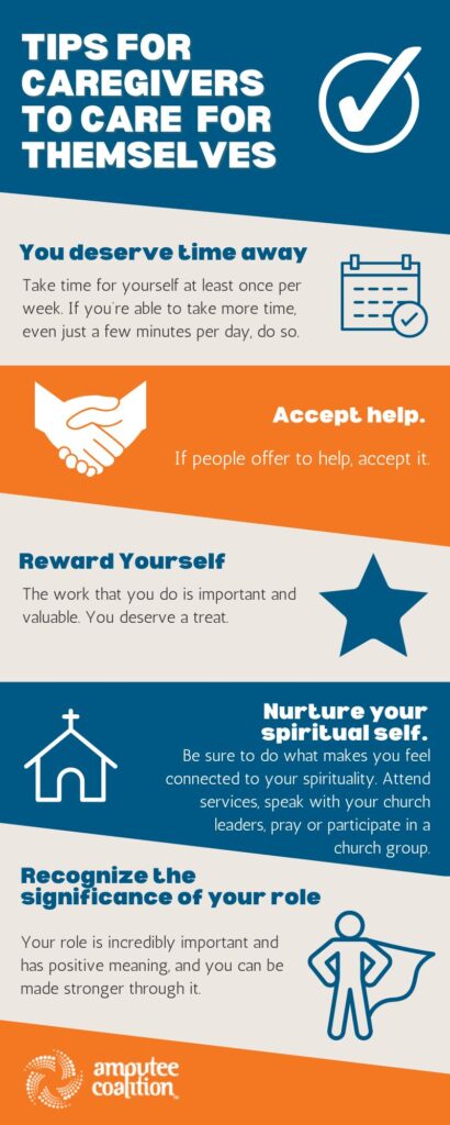 Tips for Caregivers 
to care for themselves