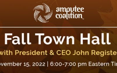 Join us for the Amputee Coalition Fall Community Town Hall