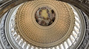 U.S. Capitol ceiling.