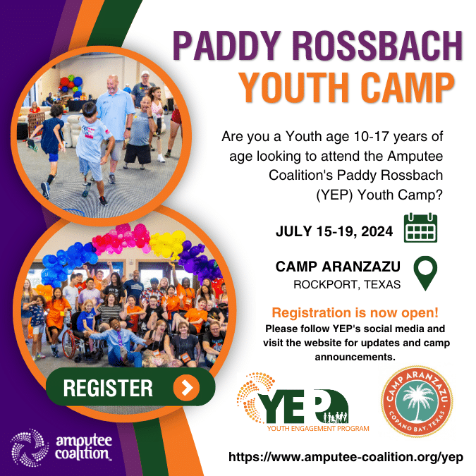 2024 Paddy Rossbach YEP Youth Camp Flyer