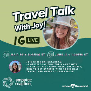 Travel Talk with Joy Instagram Live graphic